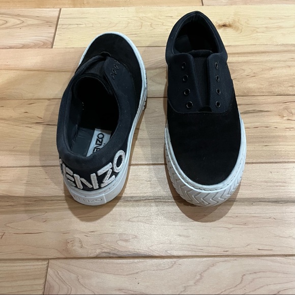 Kenzo K-Skate Black Sneakers with Logo - Picture 1 of 5